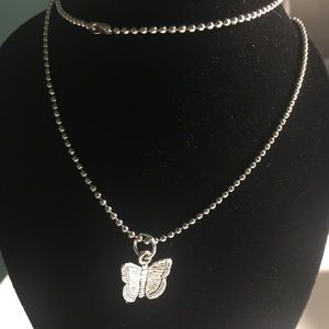 butterfly charm necklace